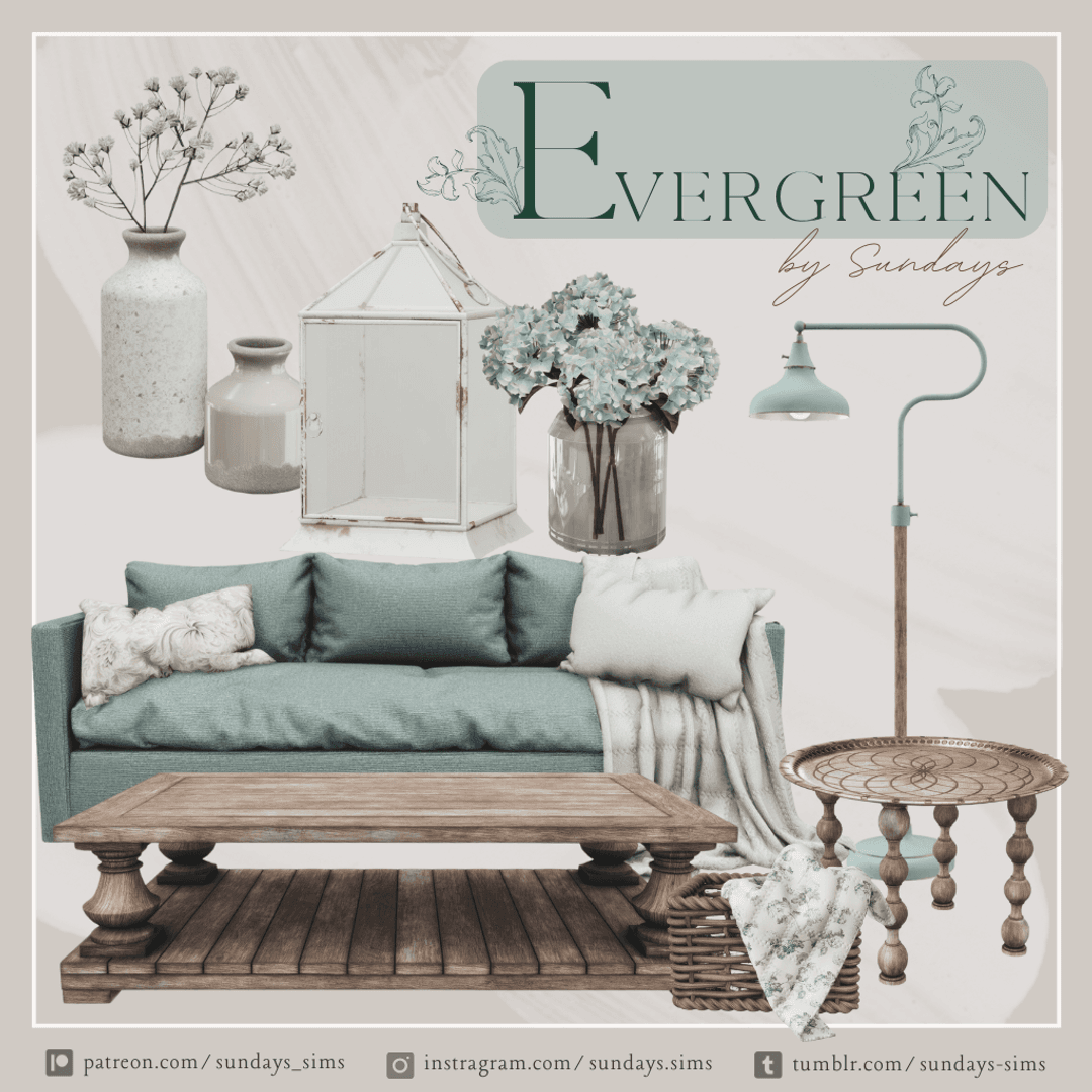 Скриншот мода Сет мебели Evergreen